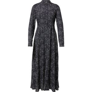 Mavi - Blousejurk - Zwart / Wit - 7/8 Lengte - Lange Mouw