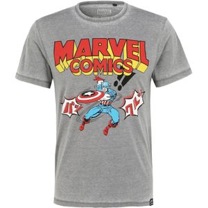 Recovered Shirt 'Marvel Comics Captain America Japan'  lichtgrijs