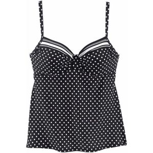 LASCANA Tankinitop  zwart / wit