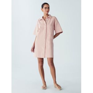 St MRLO Blousejurk 'LEE DENIM SHIRT DRESS'  pink