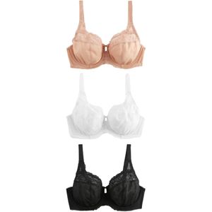Next BH  beige / zwart / wit