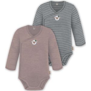 normani Rompertje/body 'Kaitaia'  grijs / taupe / rookgrijs