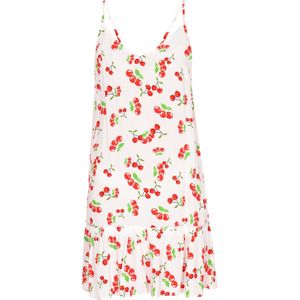 swirly Zomerjurk  groen / rood / wit