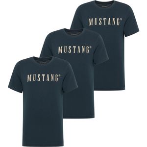 MUSTANG Shirt  beige / donkerblauw