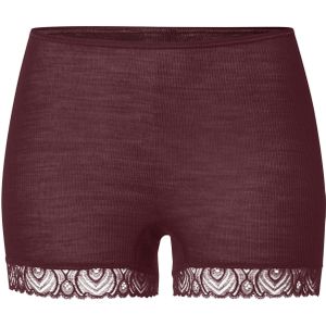 Hanro Broekje 'Woolen Lace'  donkerbruin