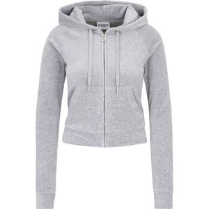 Juicy Couture Tall Sweatvest 'MADISON'  grijs gemêleerd / zilver