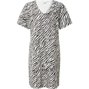 ICHI Jurk 'IH ZEBRA'  zwart / wit