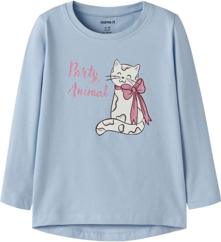 Print Top - Lange Mouwen - Glitterprint - Regular Fit