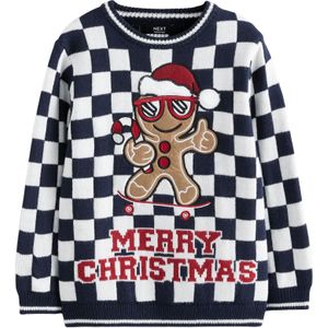 Next Trui  navy / brokaat / bloedrood / wit