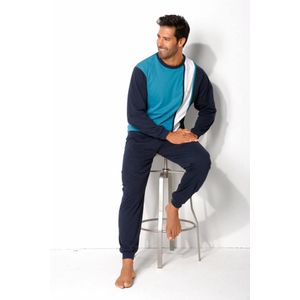 Pyjama - Turquoise - Ronde Hals - Lange Mouwen - Comfortabele Pasvorm
