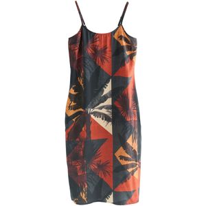 Next Zomerjurk  lichtbeige / oranje / mandarijn / zwart