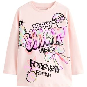 Next Shirt  fuchsia / rosa / rood / zwart