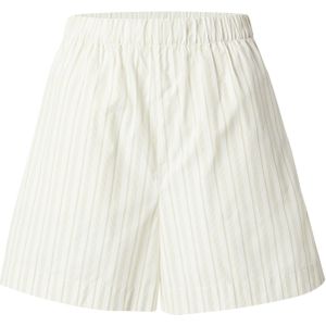 Samsøe Samsøe Broek 'Salova'  crème / olijfgroen