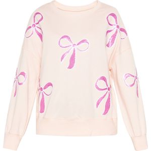 SANIKA Sweatshirt 'Fashion Look'  abrikoos / pink / wit