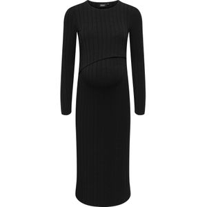 ONLY MATERNITY - Midi-jurk - Zacht - Lange Mouwen - O-hals - Regular Fit