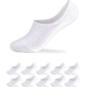 Occulto - Susi - Onzichtbare Sokken - Wit - Pak van 10