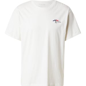 SELECTED Shirt 'SLHASPEN'  crème / navy / rood