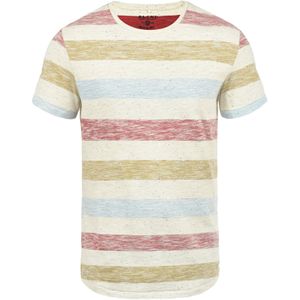 BLEND Shirt 'Efkin'  beige / blauw / bruin / rood