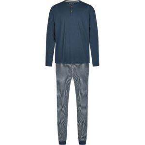 Phil & Co. Berlin Pyjama lang 'Henley'  donkerblauw