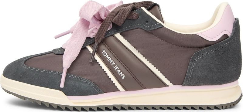 Tommy Jeans Sneakers laag  bruin / lichtroze / wit