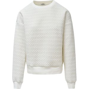 Salsa Jeans - Sweatshirt - Wit - Effen - Lange Mouw