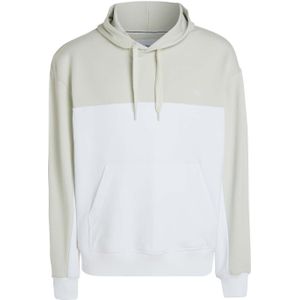 Calvin Klein Jeans - Sweatshirt - Pastelgroen/Wit - Capuchon - Normale Pasvorm