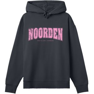 F4NT4STIC Sweatshirt 'Knut & Jan Hamburg Noorden Collegiate Pink'  antraciet / pink / zwart
