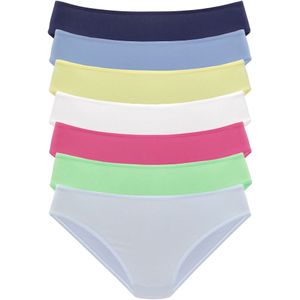 Vivance - Jazz-hipsters - Lichtblauw/Lichtgroen/Pink/Wit/Geel/Blauw/Donkerblauw - Set van 7 stuks