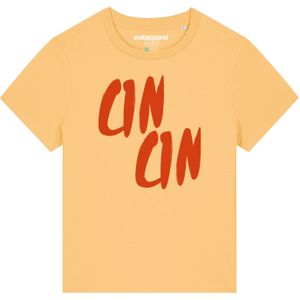 Watapparel Shirt 'Cin Cin'  lichtgeel / roestrood