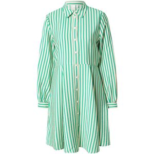 YAS Blousejurk 'YASKAYA'  crème / groen