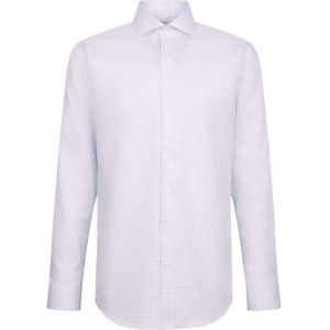 Overhemden - Blauw - Regular Fit - Lange Mouwen - Kentkraag