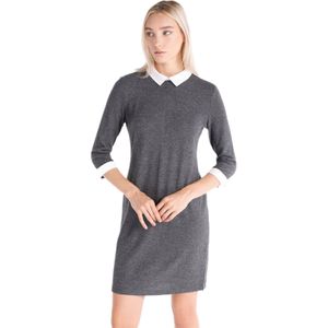 Colin's Jurk  antraciet / wit