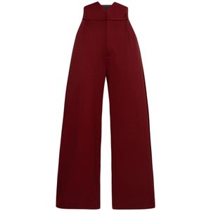 JIORO Broek 'ESSENTIALS'  bourgogne