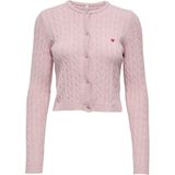ONLY Gebreid vest 'ONLKatia'  lichtroze
