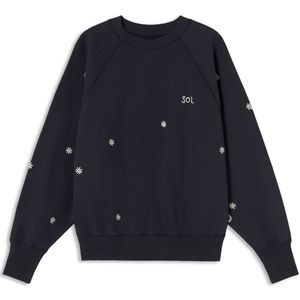 Thinking MU Sweatshirt 'Solsol Bonnie'  navy / wit