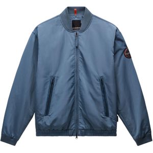 Napapijrivoor mannen. NP0A4ICN Korte jas Montale blauw (S), Casual, Gerecycled polyester, Duurzaam