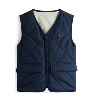Gilet - Dark Night Navy - Regular Fit - V-hals - Ritssluiting - Klepzakken