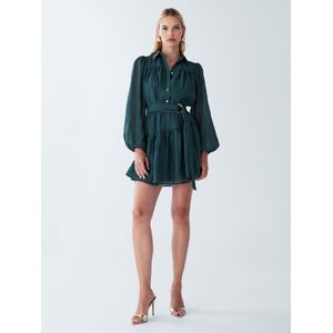 BWLDR Jurk 'Jai'  donkergroen