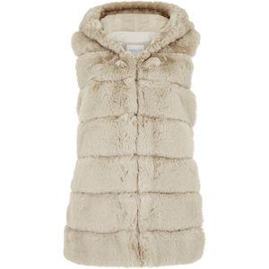 Apricot - Gilet - Imitatiebont - Dames - Regular Fit - Doorgestikte Naden