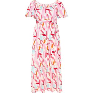 FELIPA Jurk 'Spring Summer'  lichtblauw / pink / rosa / wit