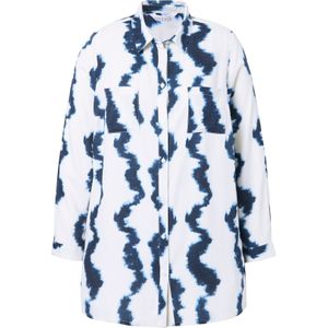 Studio Untold Blouse  blauw / wit