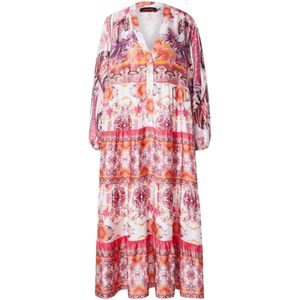 miss goodlife Jurk  geel / oranje / donkerroze / wit