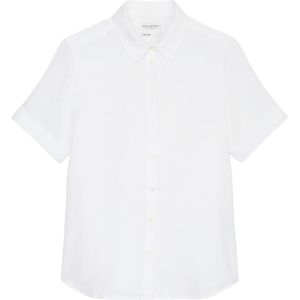 Marc O'Polo - Blouse - Wit - Klassieke Blouse - Normale Pasvorm