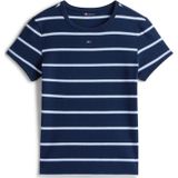 Tommy Jeans Shirt 'ESSENTIAL'  navy / lichtblauw / wit
