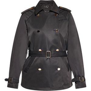 faina Tussenmantel  zwart