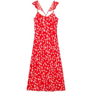 MANGO Jurk 'ROSAURA'  beige / rosa / rood