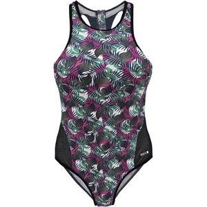 BECO the world of aquasports Badpak 'Jungle Dream'  groen / pink / zwart / wit