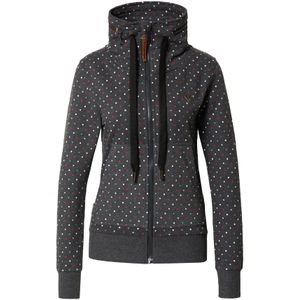 Alife and Kickin Sweatvest 'VivianAK'  crème / lichtblauw / donkergrijs / vuurrood / wit