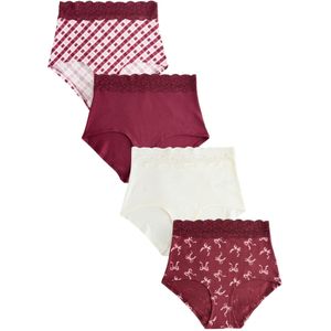 Next Slip  rosé / kersrood / wit