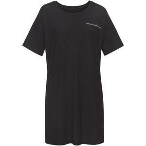 French Connection - Nachthemd - Zwart - Met Grote Logoprint Op De Rug